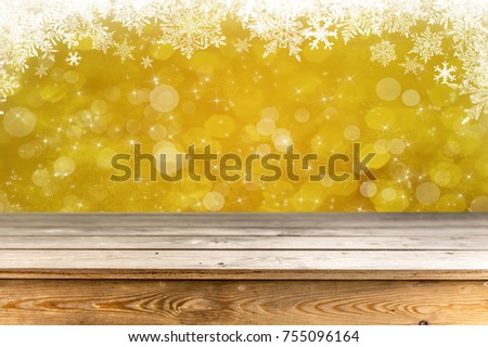 Christmas background table