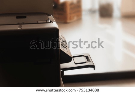 Printer in the Office table at sunshine