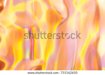 Abstract pink yellow chrome burning flame background.