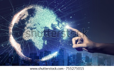 Global network concept.