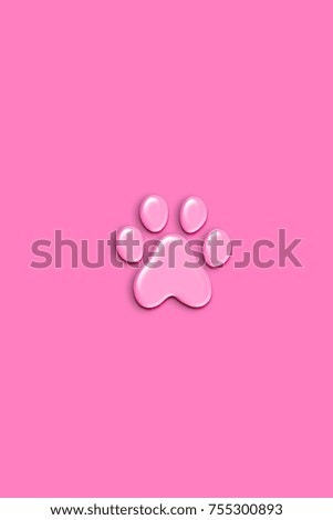 Dog footprint (Digital Illustration)