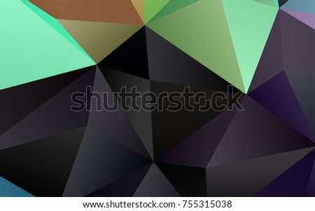 Light Multicolor, Rainbow vector shining triangular background. Brand-new colored illustration in blurry style with gradient. The elegant pattern can be used as part of a brand book.