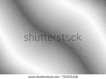 Abstract halftone wave dotted background. Monochrome grunge pattern with square.  Vector modern pop art texture for posters, sites, cover, business cards, postcards, art labels layout, stickers.