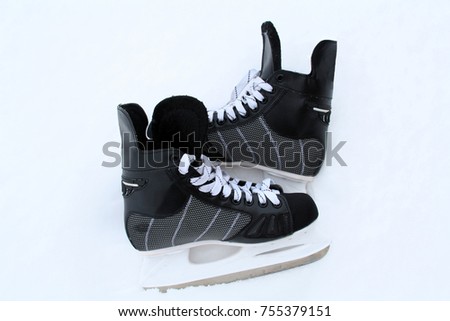 Skate boots on white background