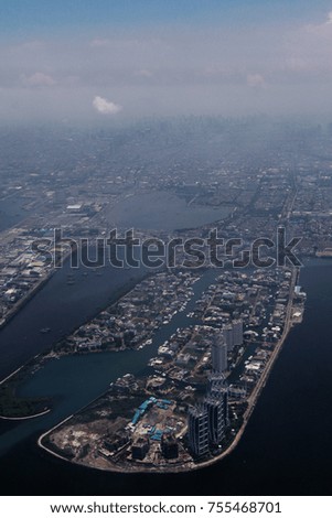 Aerial view of Jakarta, Indonesia