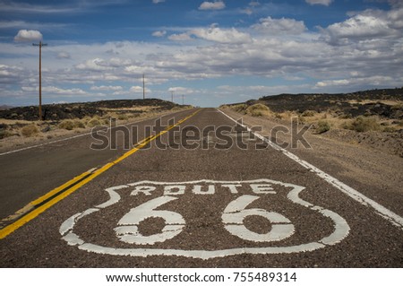 route 66 in the desert