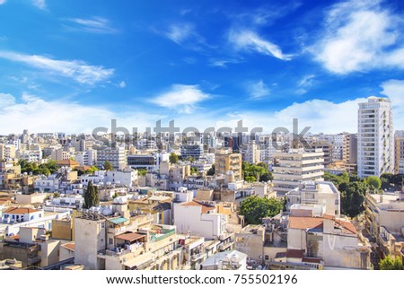 Nice view of Nicosia, Cyprus Royalty-Free Stock Photo #755502196
