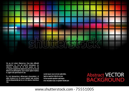 abstract background with splashes of color and squares