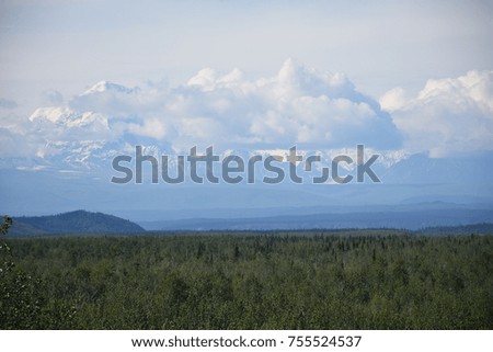 Rainbow Mountain in Alaska Range