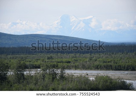 Rainbow Mountain in Alaska Range