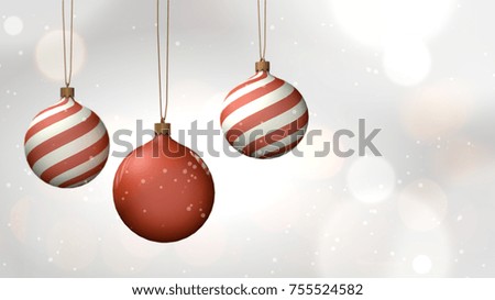 Christmas ball 3D rendering