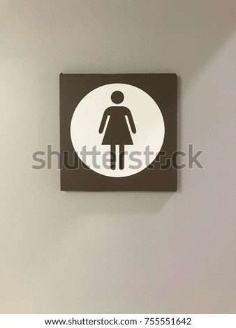 Toilet sign - Women