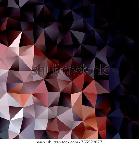 Low poly mosaic background. Template design, list, front page, brochure layout, banner, idea, cover, print, flyer, book, blank, card, sheet. Copy space. Vector clip art
