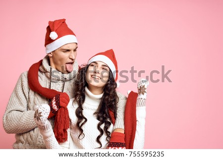 young couple, New Year's Eve stori, new year, holiday, happiness, December                               