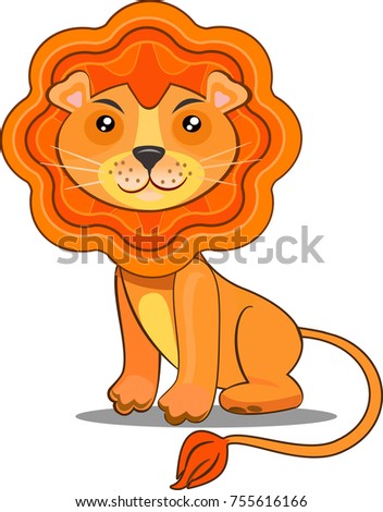 Illustration of cute Lion