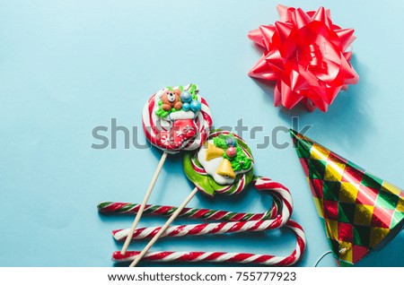 new year, christmas, candy background