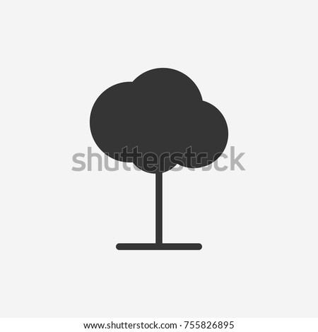 Tree icon illustration isolated vector sign symbol