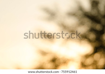 Romantic dreamy golden bokeh light background
