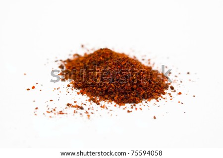 Chili Powder isolated on white