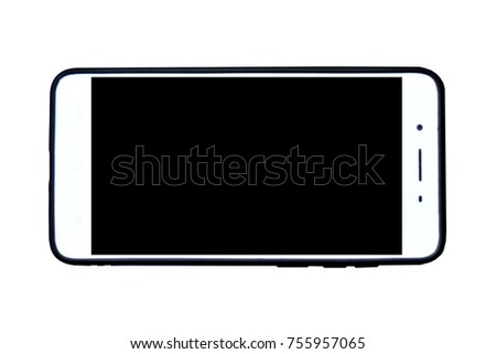 Mobile phone on white background for technology concept