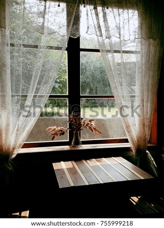 table and window