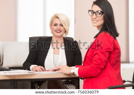 Group of Business People Having Meeting Together in the Office