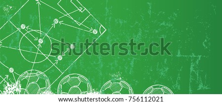 Grungy Soccer / Football design template,free copy space, vector 
