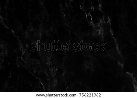 Black marble texture with natural pattern for design art work.