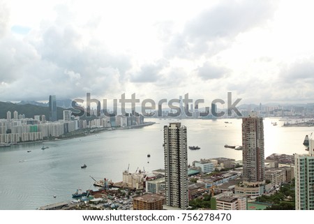 Hong Kong and modern buildings