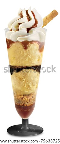 Vanilla Ice Cream Sundae