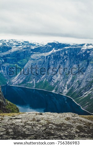 Norway trolltunga climbing and hiking