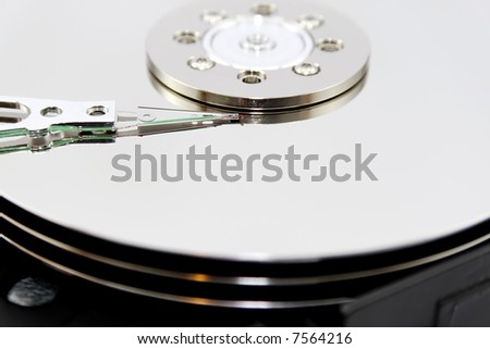 hard disk close up