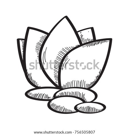 Spa icon isolated on white background, Vector illustration