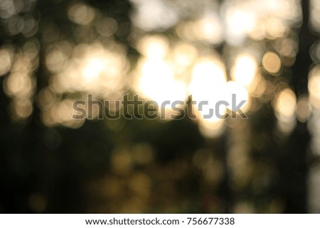 Create a bokeh image from the sunset.
