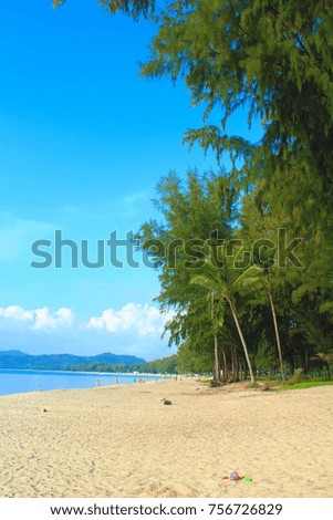 Tropical beach. Thailand, Bang Tao.