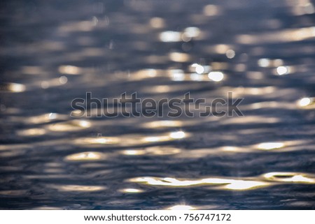 Abstract water bokeh background.