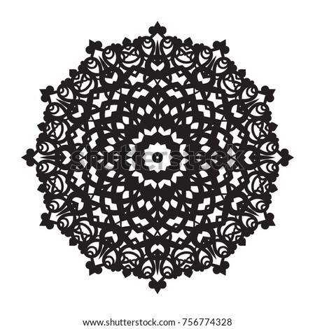 Vector hand-drawn circular pattern, mandala, medallion. Suitable for use in the design of vintage postcards, wedding invitations, posters, luxury items, textiles and much more.
