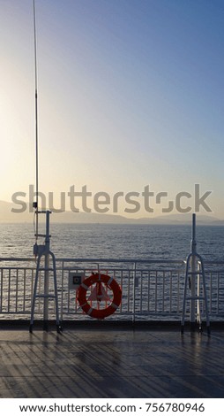Photo from cruising ship in the Aegean sea               