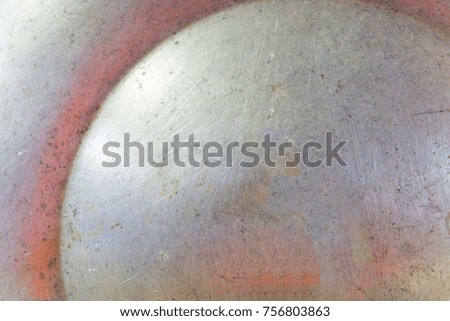 Surface texture of aluminum from pot