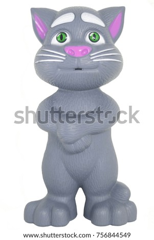 Toy Cat With White Background