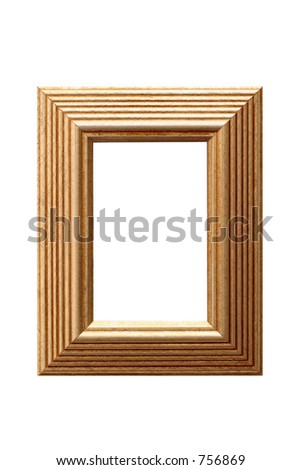 Broad frame in gold leaf featuring fine line textures. Includes a clipping path (inside and outside) to add a drop shadow, other background and picture insert