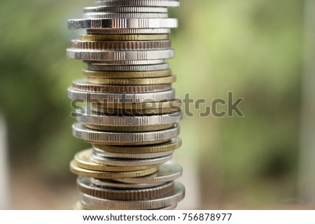 stack of coins close up,money saving