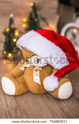 Teddy bear Christmas, New Year decorations 