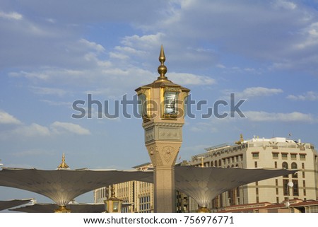 Electric umbrella - nabvi mosque - Madeena