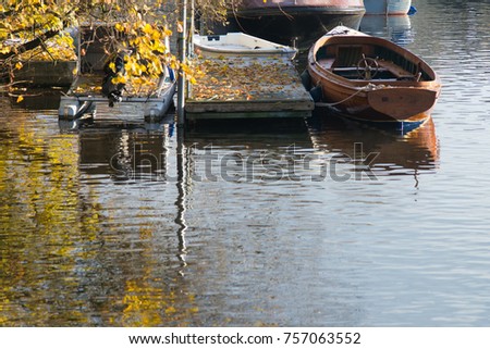 UK river scene with boats and river