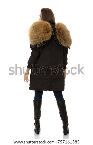 Model in a jacket