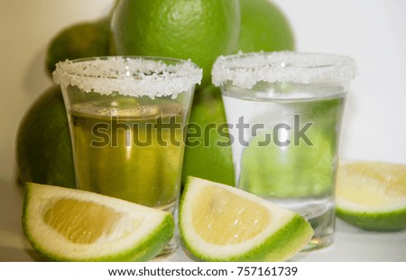 tequila glasses typical drink of mexico
