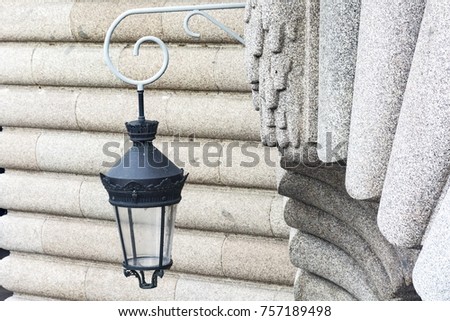 Lamp on the Alexander III Bridge, Paris France