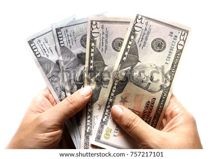 US Dollar as background / The United States dollar is the official currency of the United States and most commonly converted currency in the world.