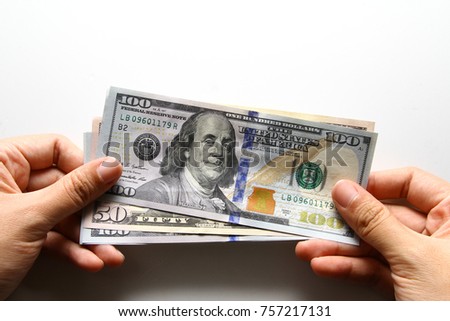 US Dollar as background / The United States dollar is the official currency of the United States and most commonly converted currency in the world.